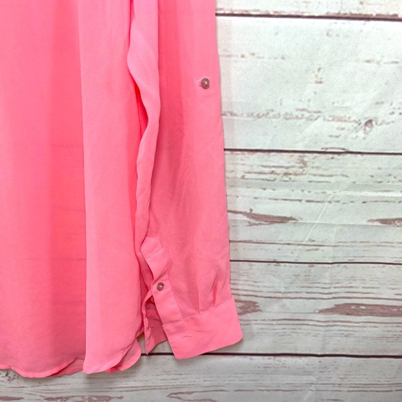 Candie’s Coral Button Blouse - Medium - Picture 7 of 12
